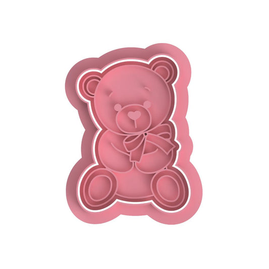 Bear with Bow 2 Cutter/embosser