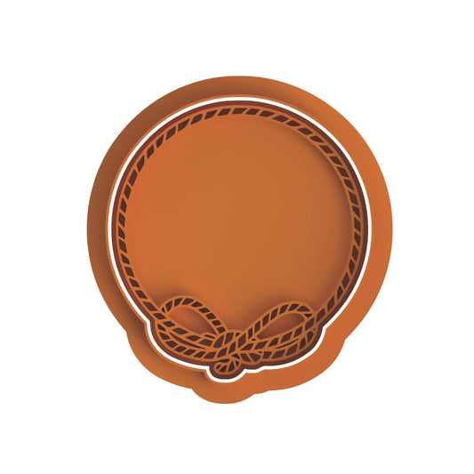 Cowboy Round Rope Stamp Cutter/Stamp