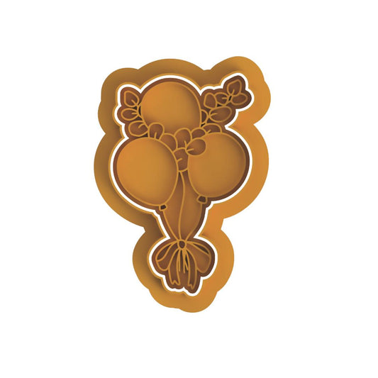 Balloons with leaves Cutter & Stamp