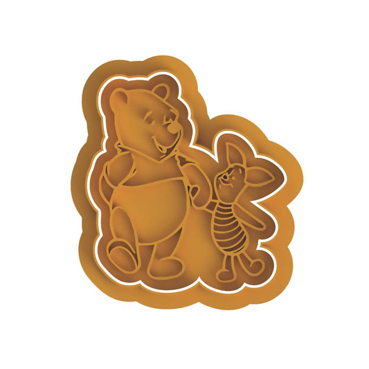 Pooh and pigglet cutter/stamp