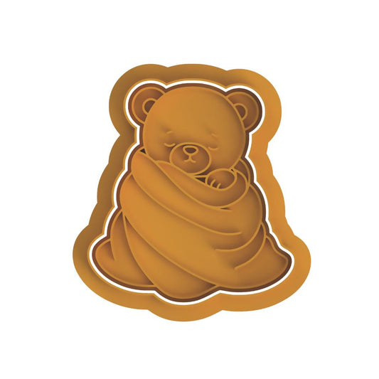 Bear with Blanket Cutter & Stamp