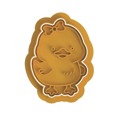 Easter Chick with bow  #2 Stamp & Cutter