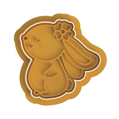 Bunny with flower Stamp & Cutter