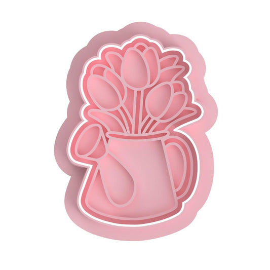 Water can  with tulips cutter & Cutter