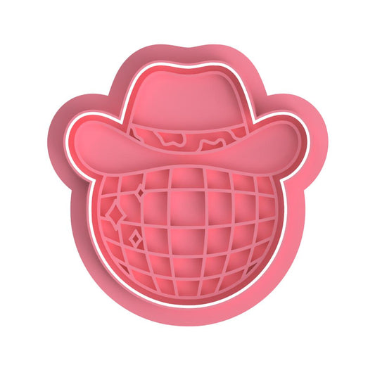 Cowgirl Series Disco ball with hat  Cutter/Stamp