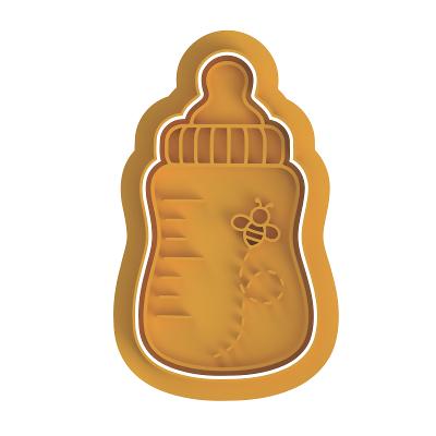 Baby bottle with bee  Cutter/stamp