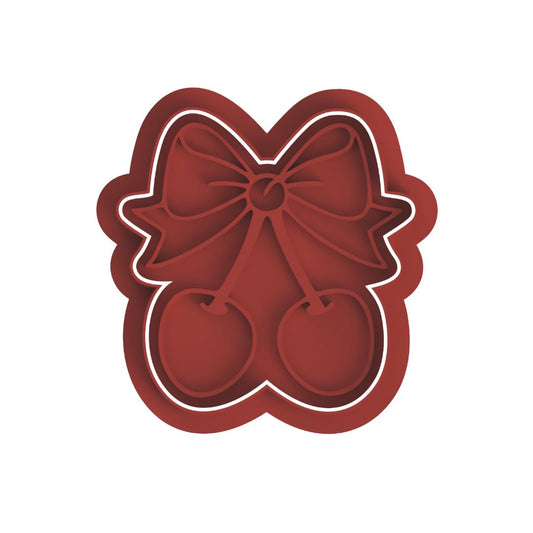 Cherry with bow #3 Cutter/Stamp