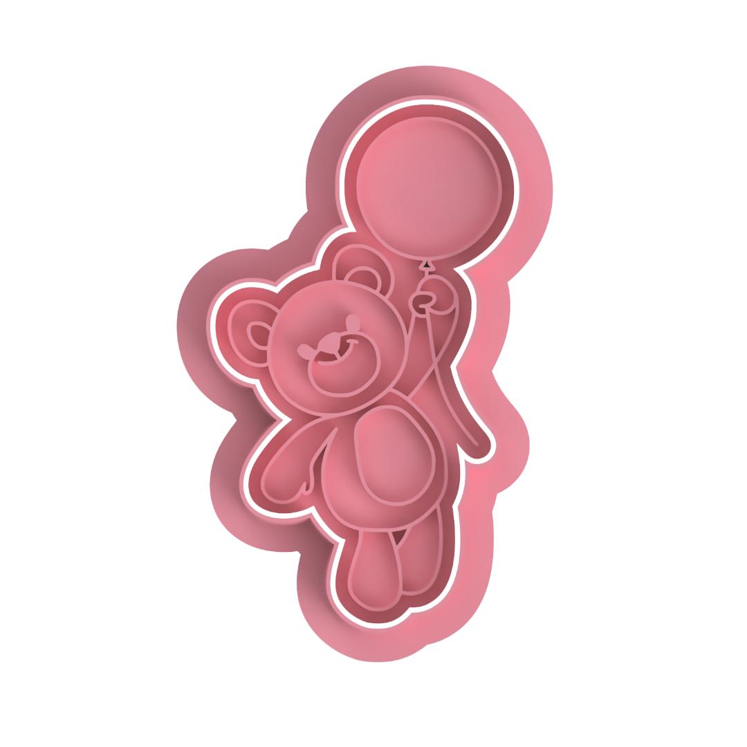 Bear With balloon  Cutter/embosser