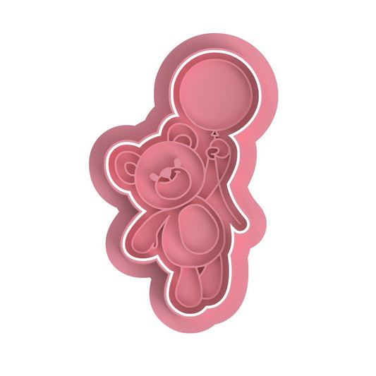 Bear With balloon  Cutter/embosser