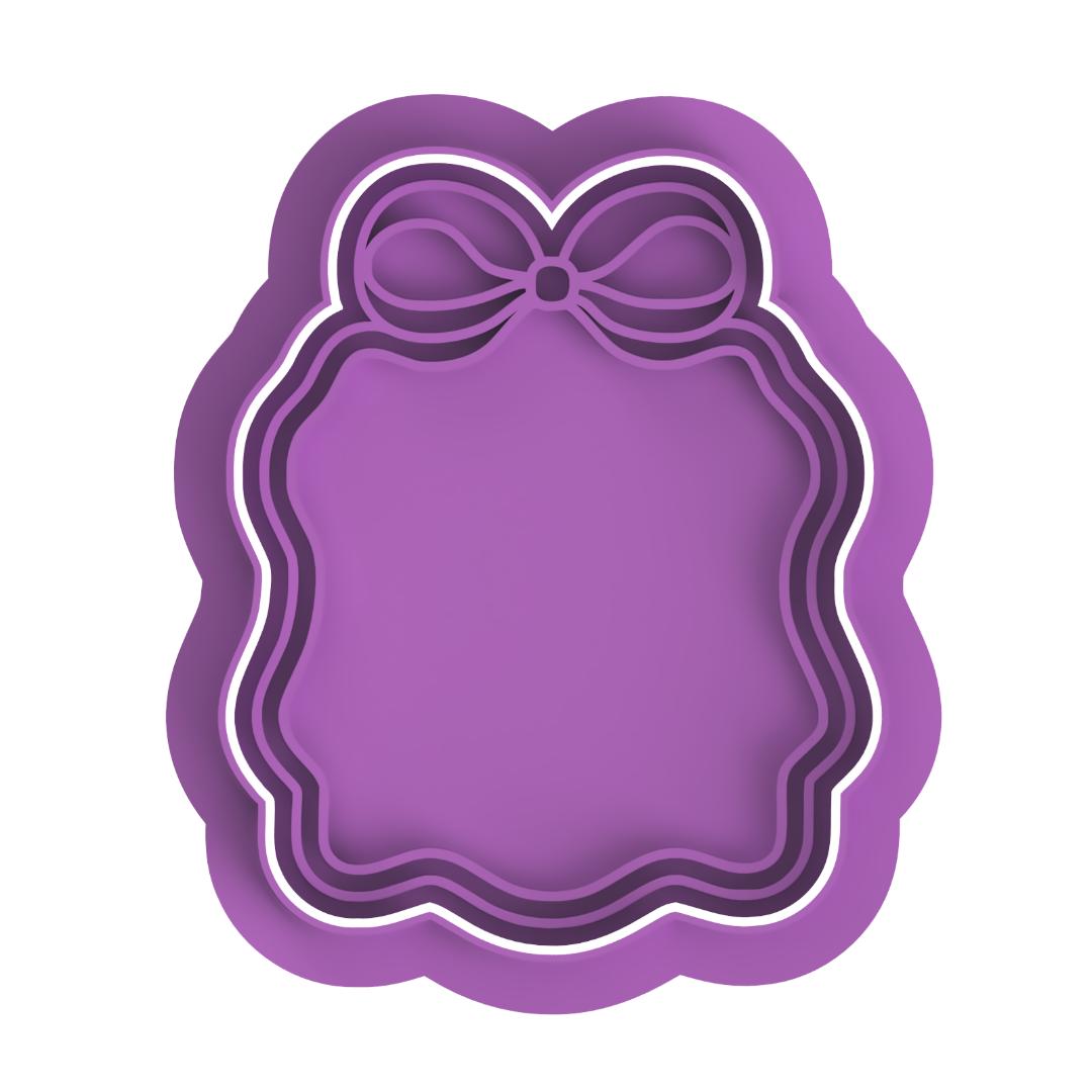 Frame with bow  stamp/cutter