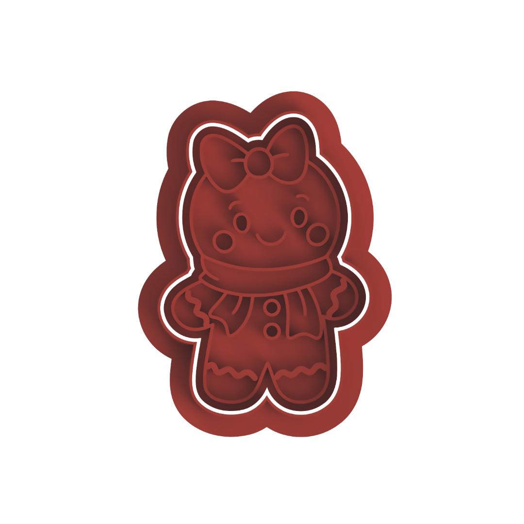 Cute gingerbread girl  Frame/cutter