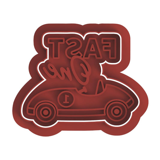Fast One Race car stamp/cutter