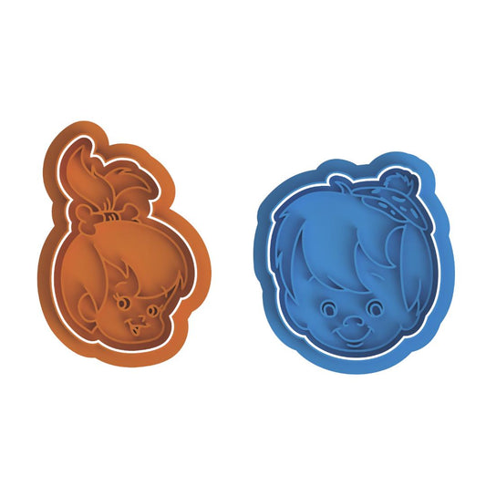 Bamm Bamm & Pebbles Stamp & Cutter