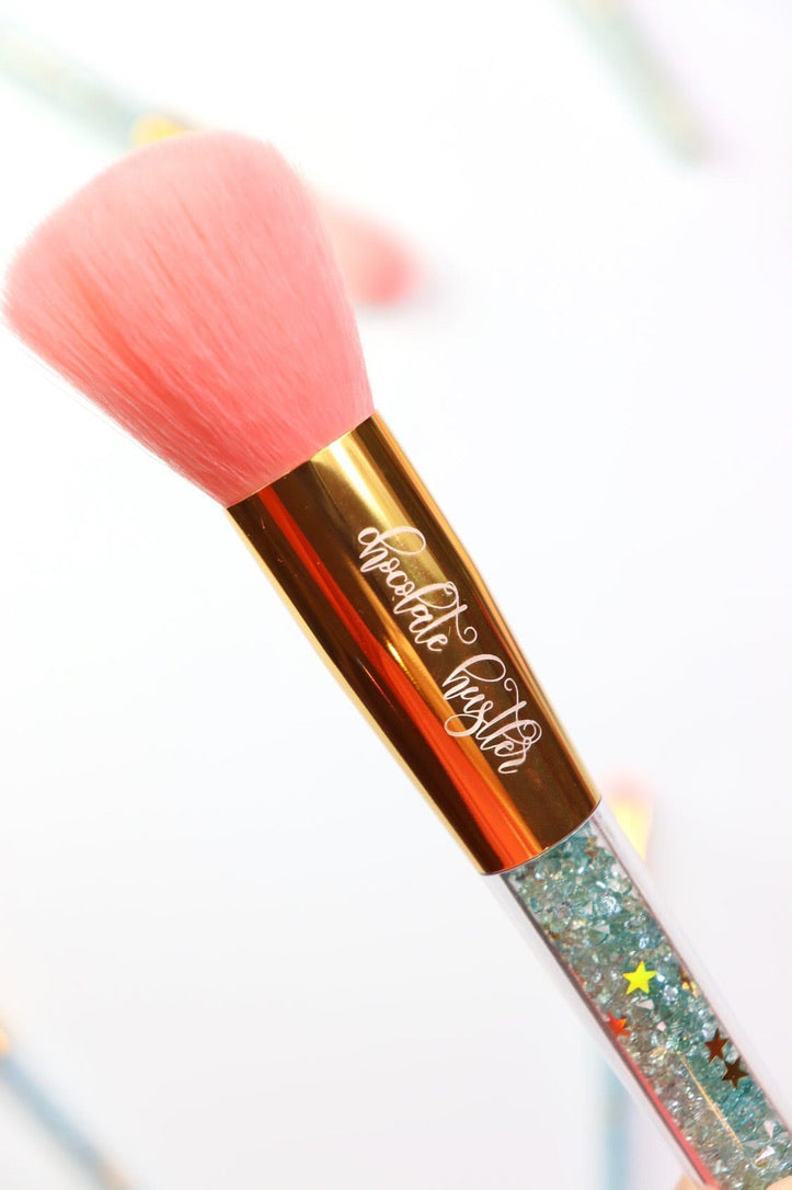 MINT AND PINK 5 PC BRUSH SET