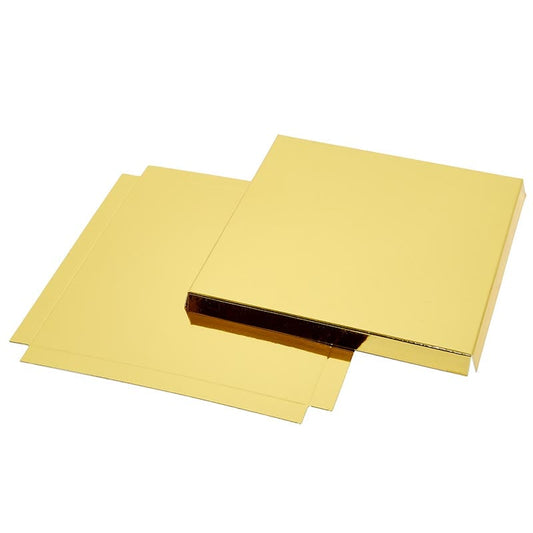 4 X 4 X 3/8 GOLD RAISED BOTTOM INSERT