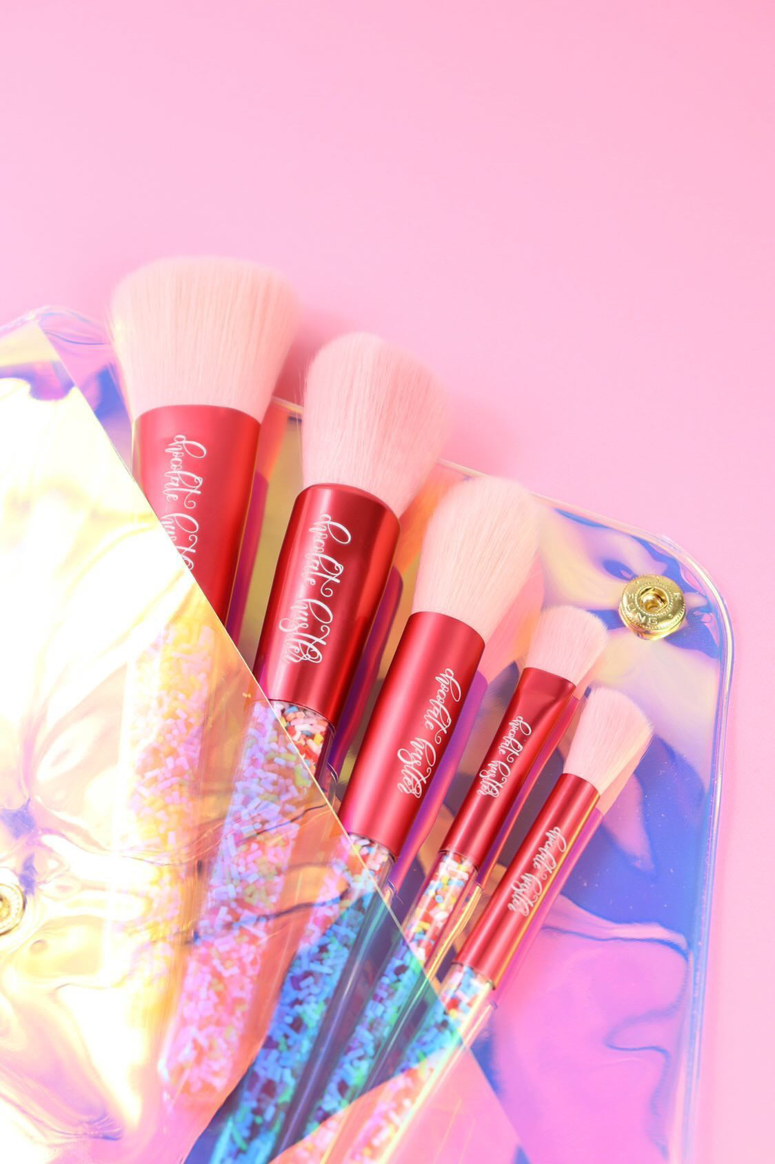 Pink Sprinkle Brushes set of 5