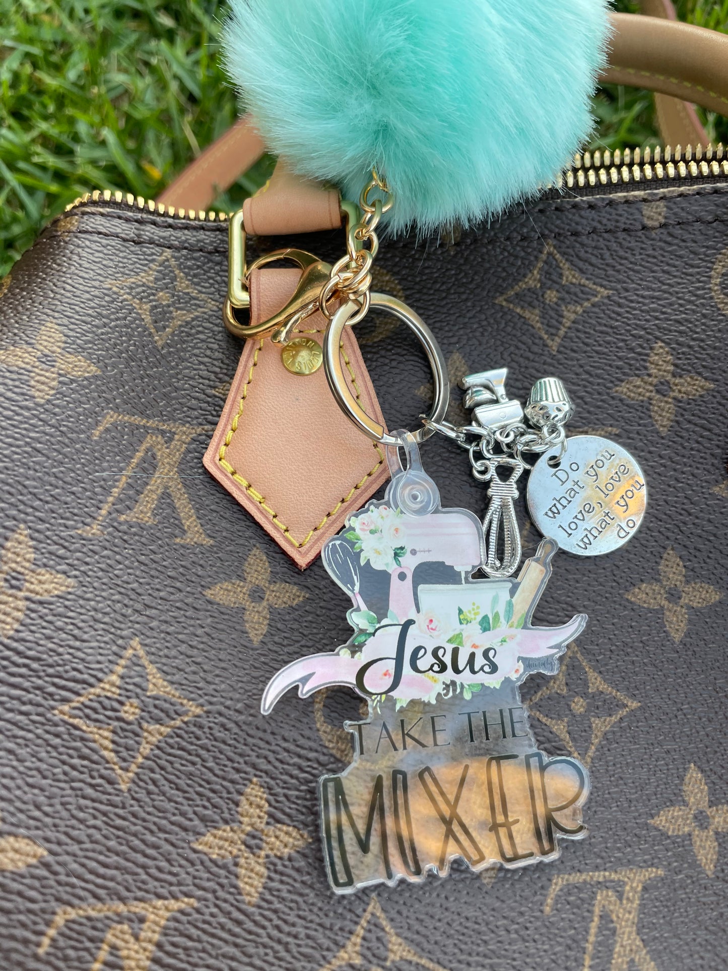 JESUS TAKE THE MIXER KEYCHAIN