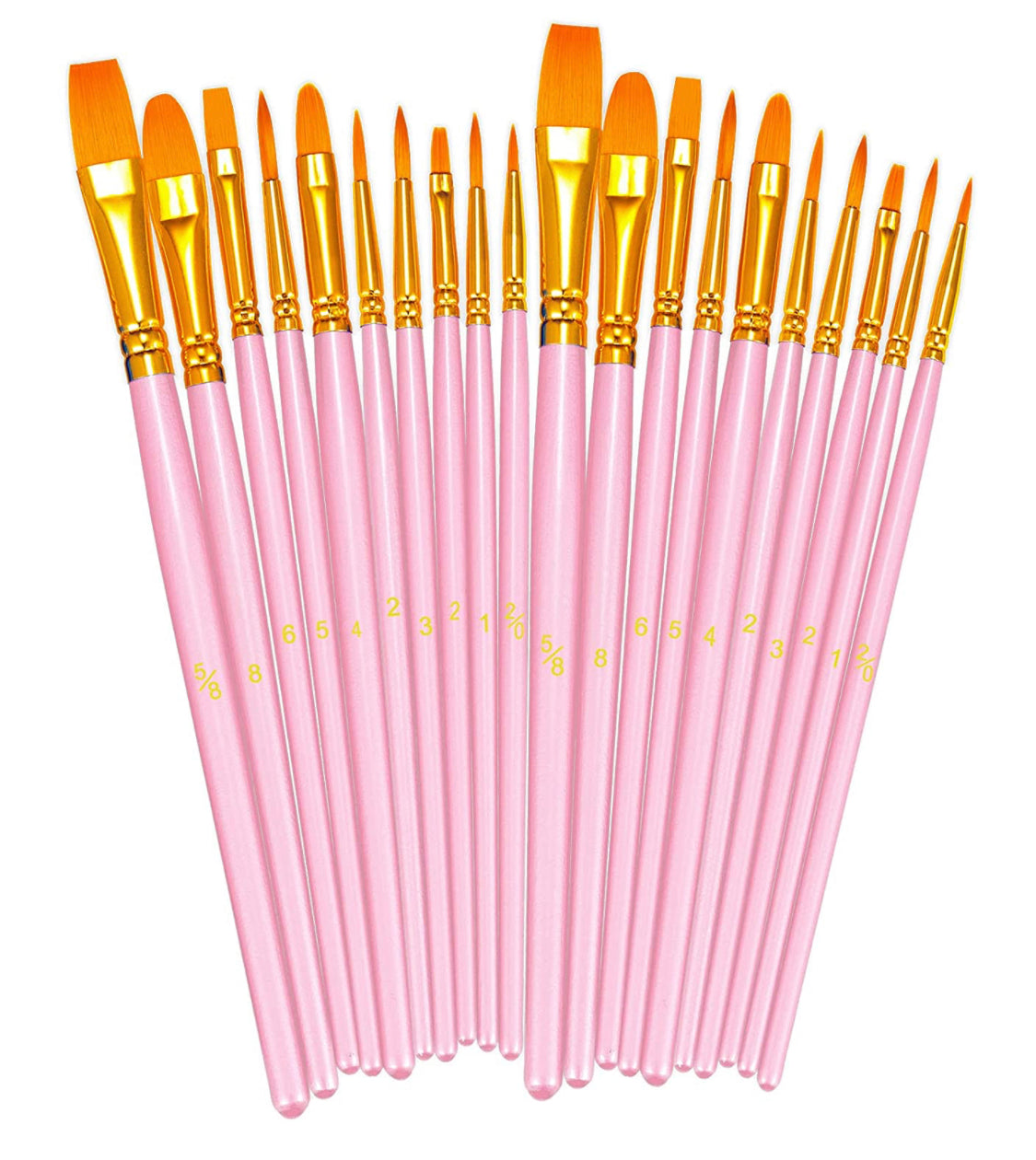 PINK PAINT BRUSH SET 10 PCS