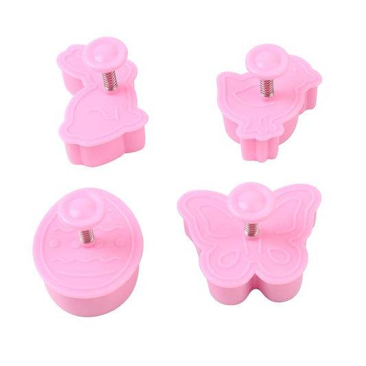 4 PCS Easter Cookie Cutter Set