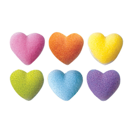 Rainbow Heart Charms Icings